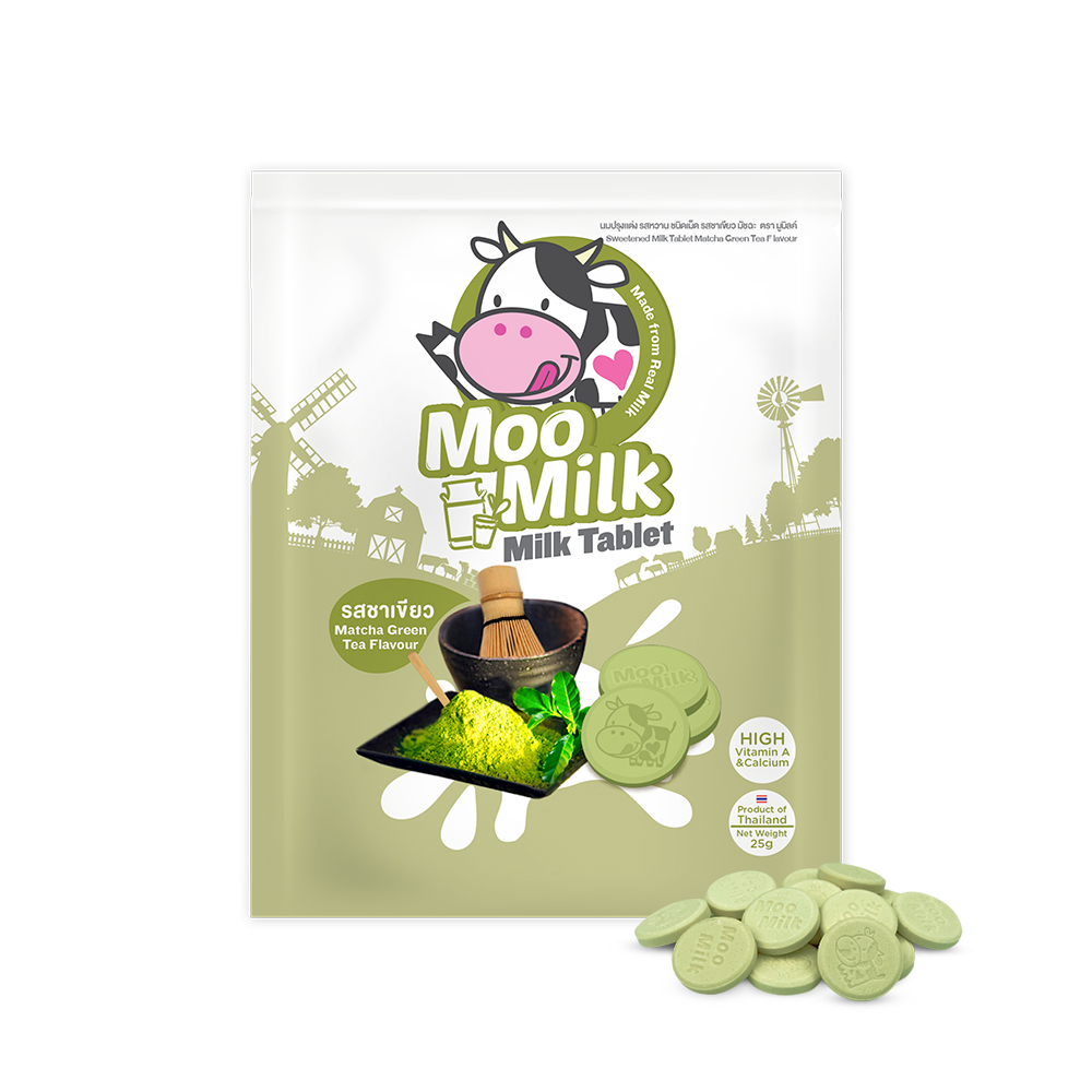 Moomilk Milk Tablet Matcha Green Tea Flavor