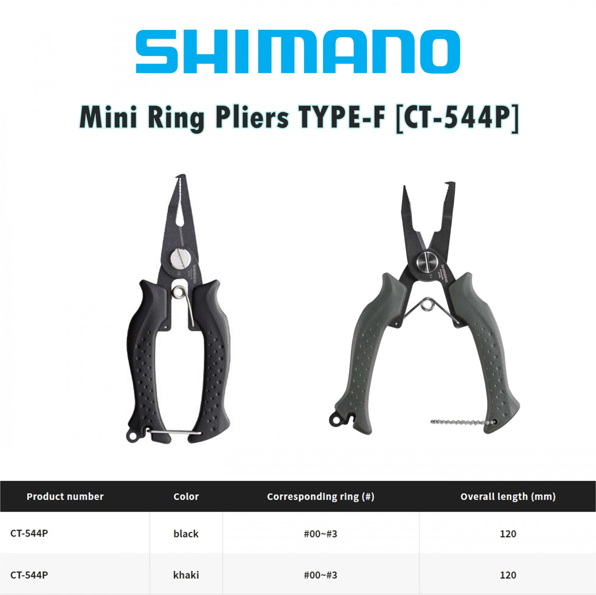 SHIMANO CT-544P สำหรับสปริทริงเล็ก เบอร์00-3