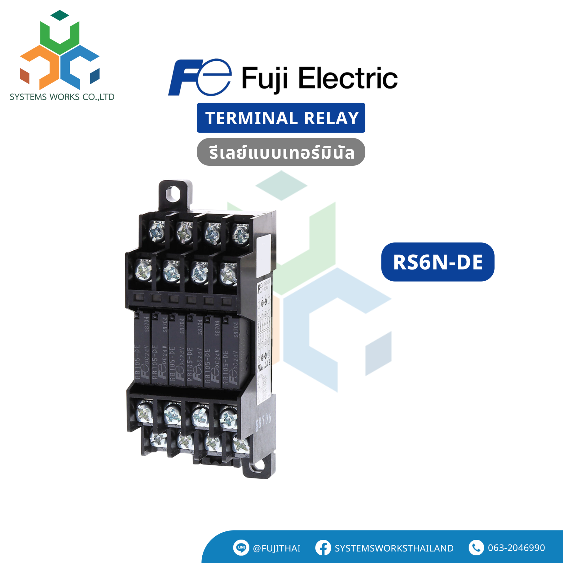 Automation Direct R6n RS6N-DE : Fuji Electric Terminal Relay