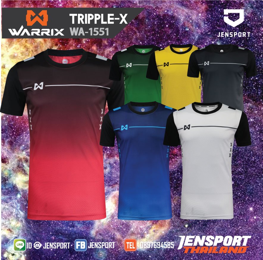 เสื้อ WARRIX รุ่น WA-1551 TRIPLE-X 2017 เสื้อ WARRIX รุ่น WA-1551 TRIPLE-X 2017