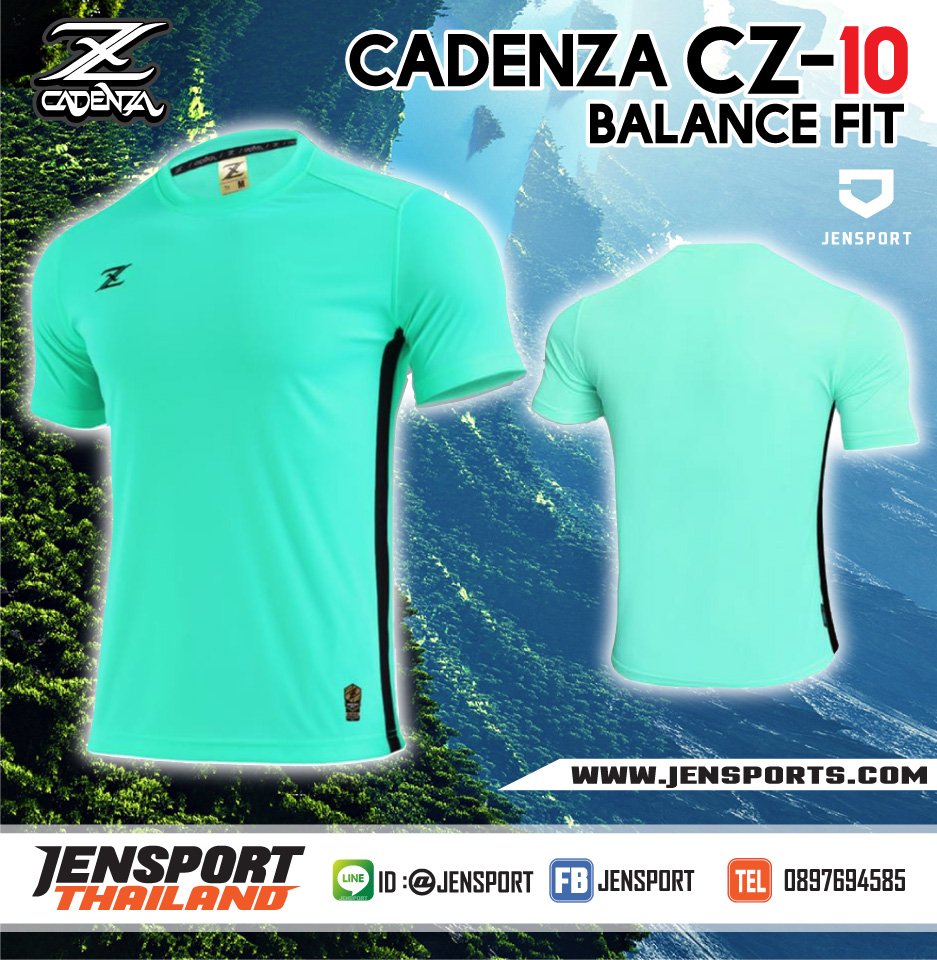 เสื้อฟุตบอล CADENZA-CZ-10-สีเขียวอ่อน