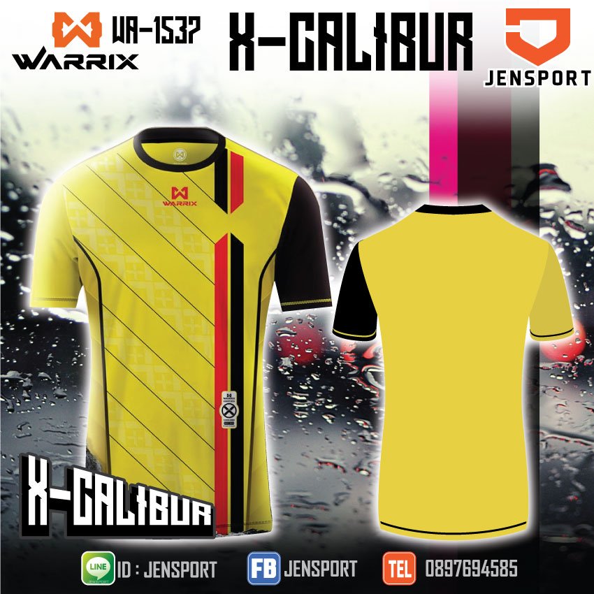 เสื้อ-WARRIX-รุ่น-X-CALIBUR-สีเหลือง-ดำ-แดง