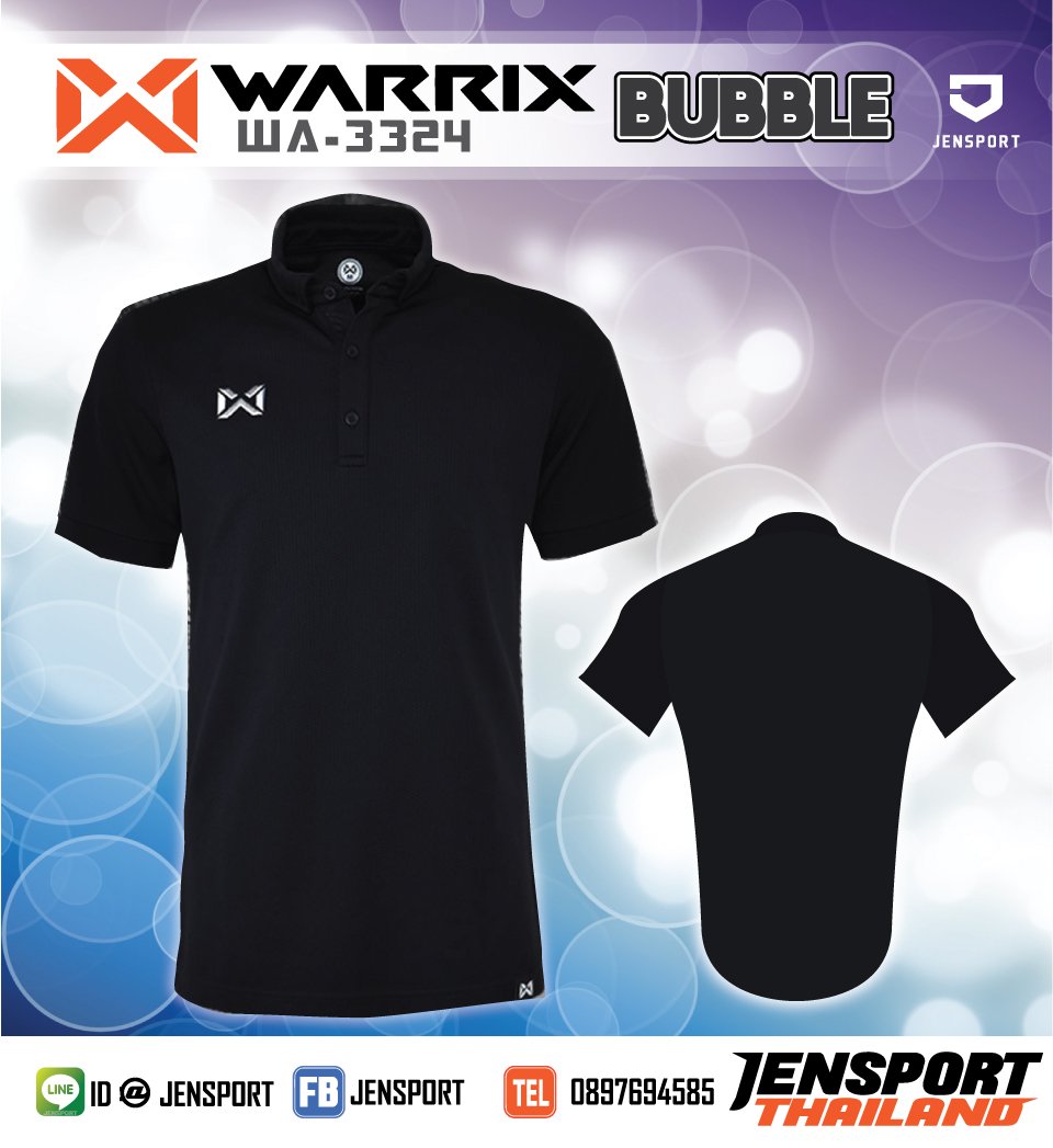 เสื้อ-Warrix-WA3324-สีดำ