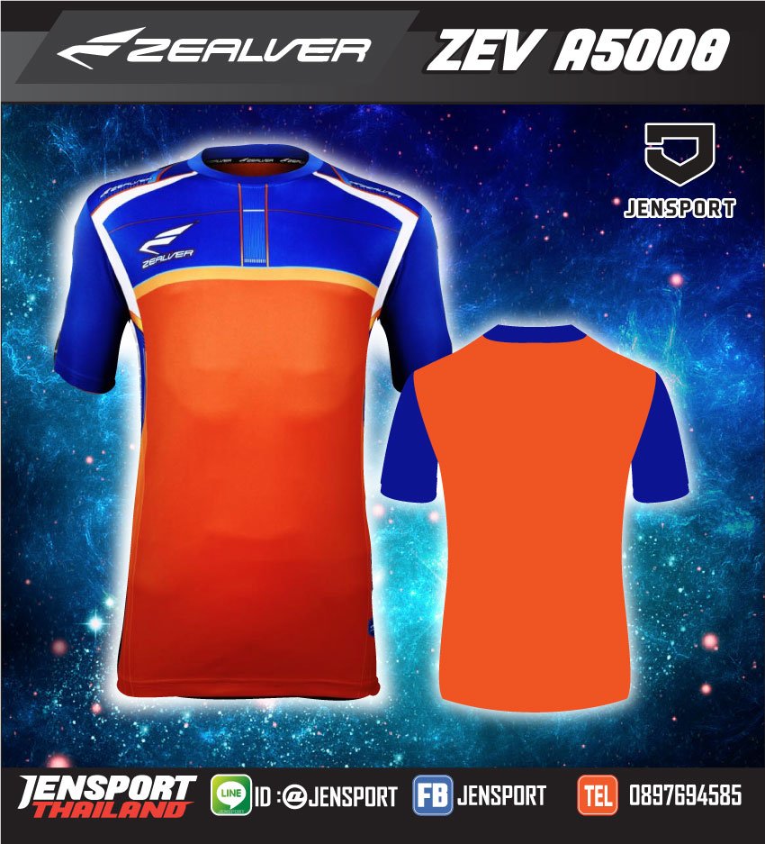 zealver-ZEV-A5008-สีส้มน้ำเงิน
