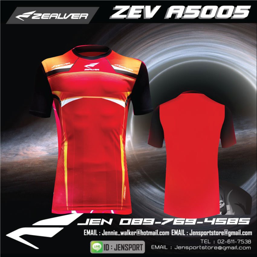 zealver-zev-a5005-สีแดงดำ