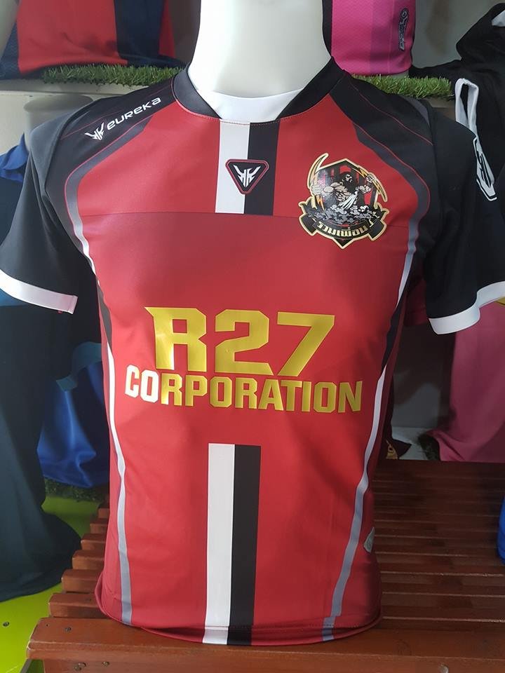 เสื้อฟุตบอล ยูเรก้า สีแดง ทีม รวมเพื่อน R27