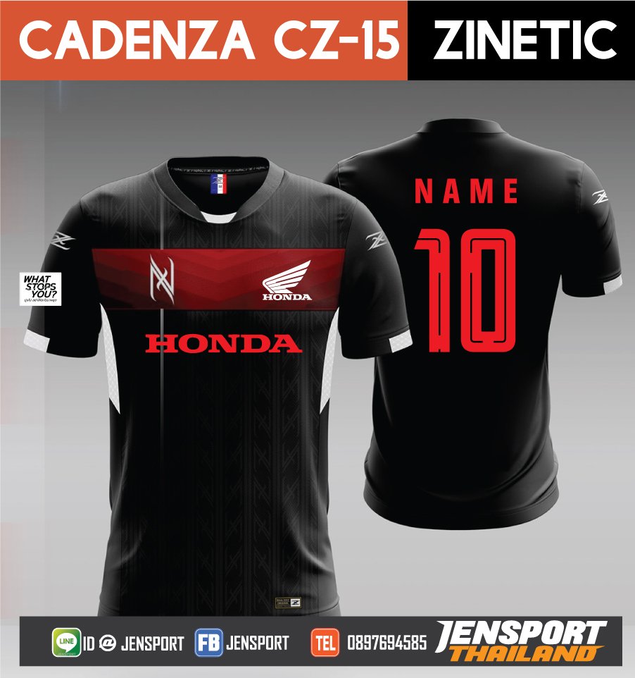 เสื้อ-Cadenza-CZ-15-ทีม-HONDA-ปี-2019 สีดำ