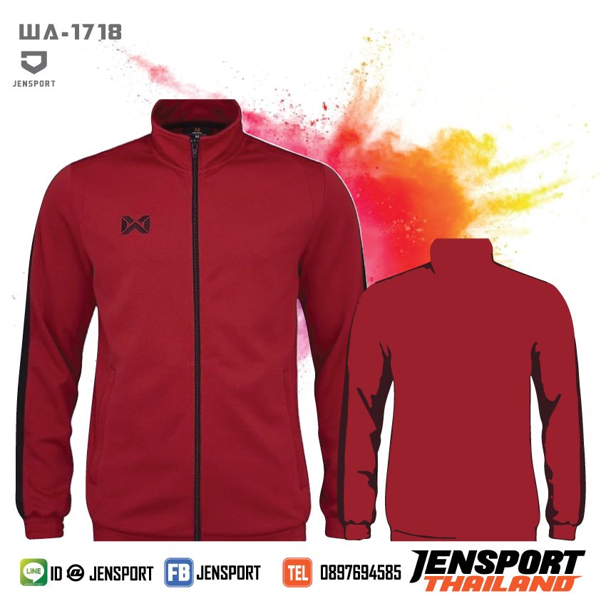 เสื้อ-jacket-warrix-wa-1718-สีแดง