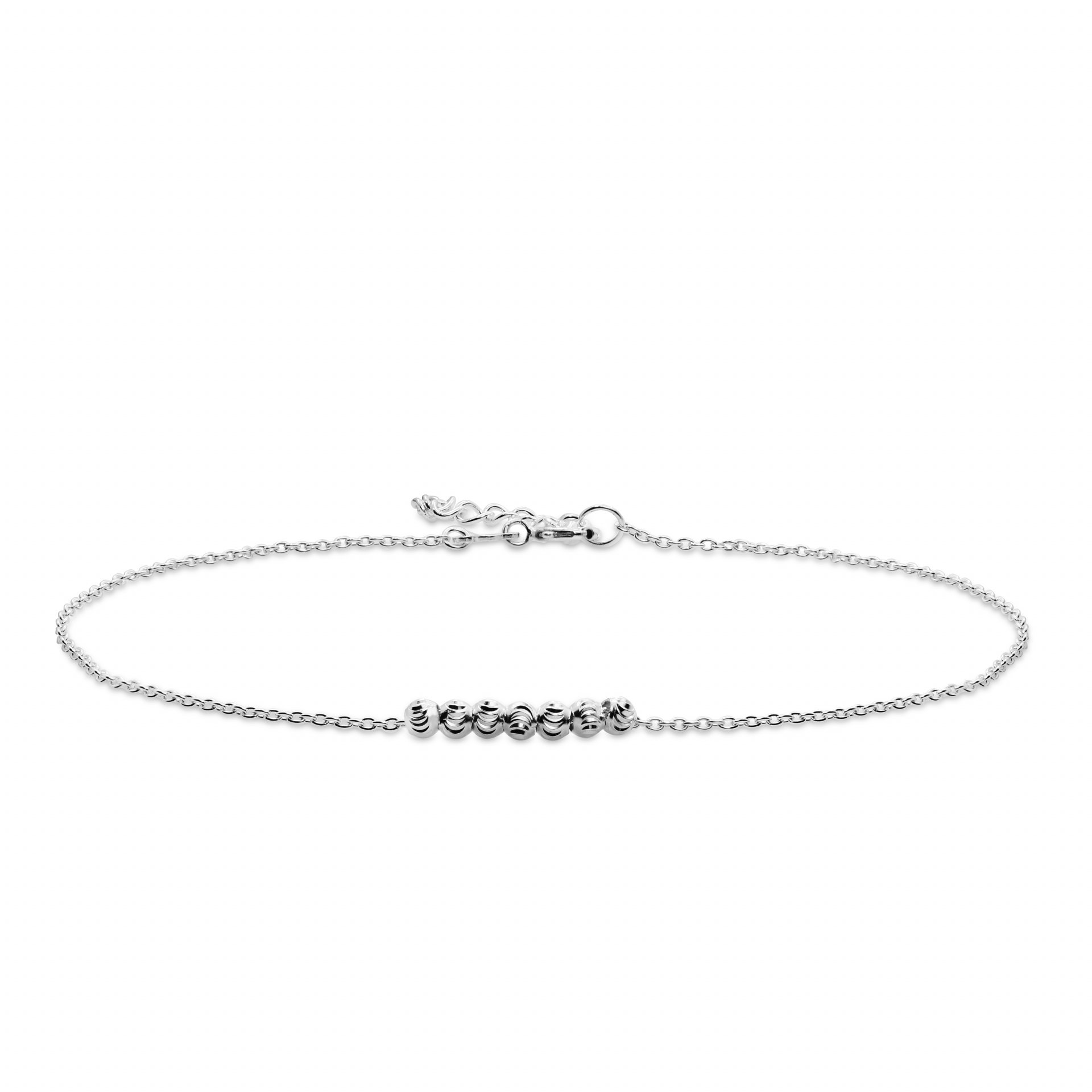 Sterling Silver Moveable Anklet