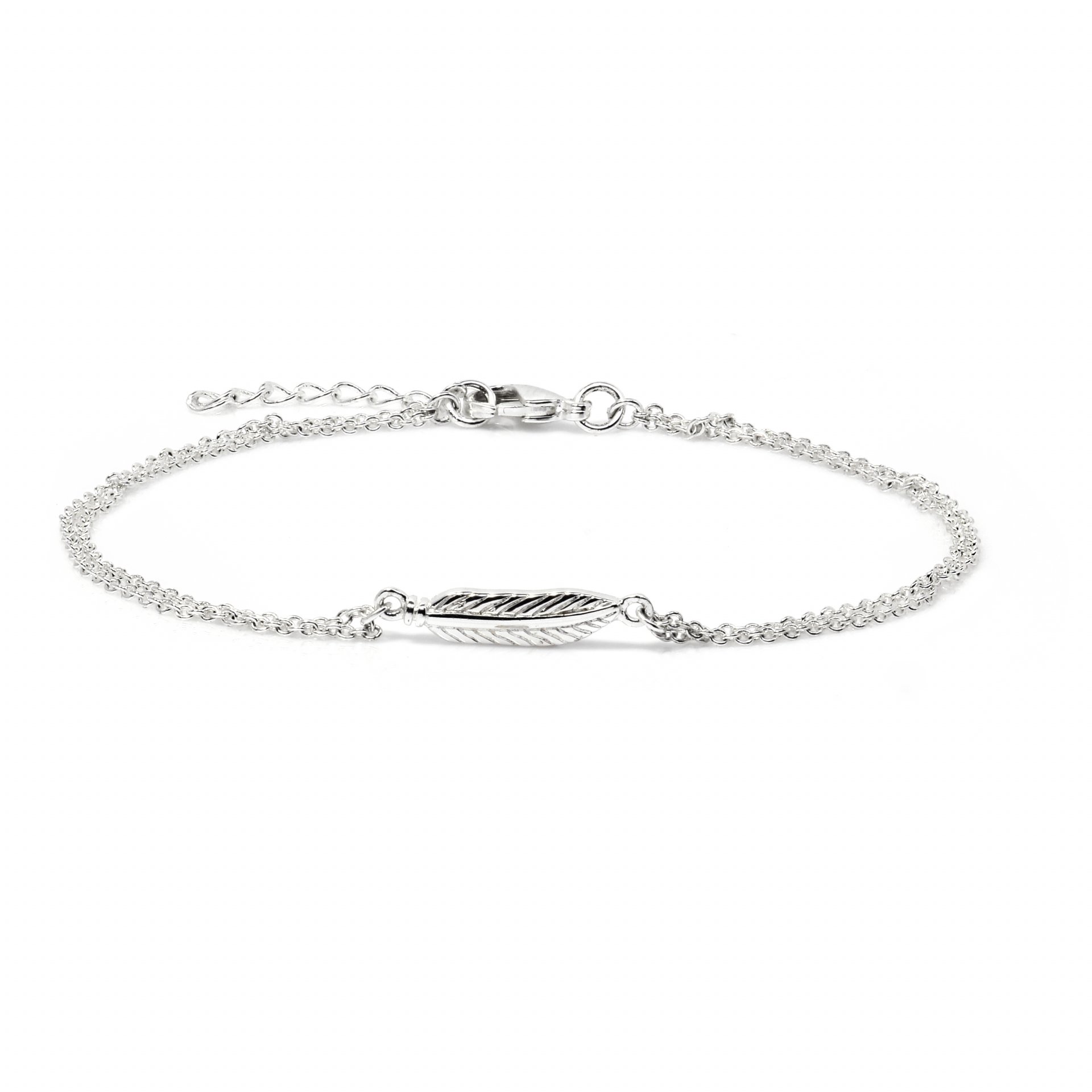 Sterling Silver 'feather' bracelet