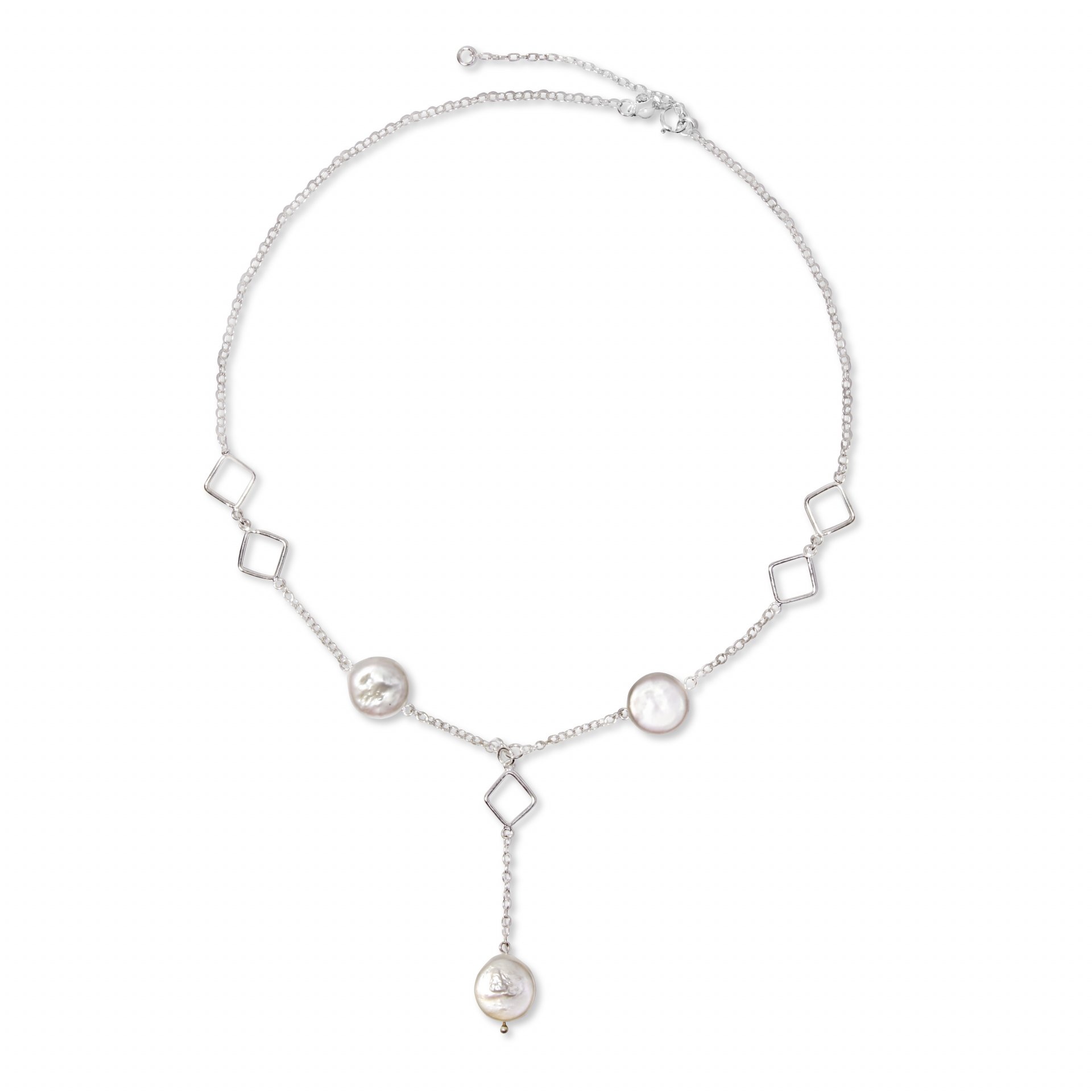 Sterling Silver Plated Shell Necklace