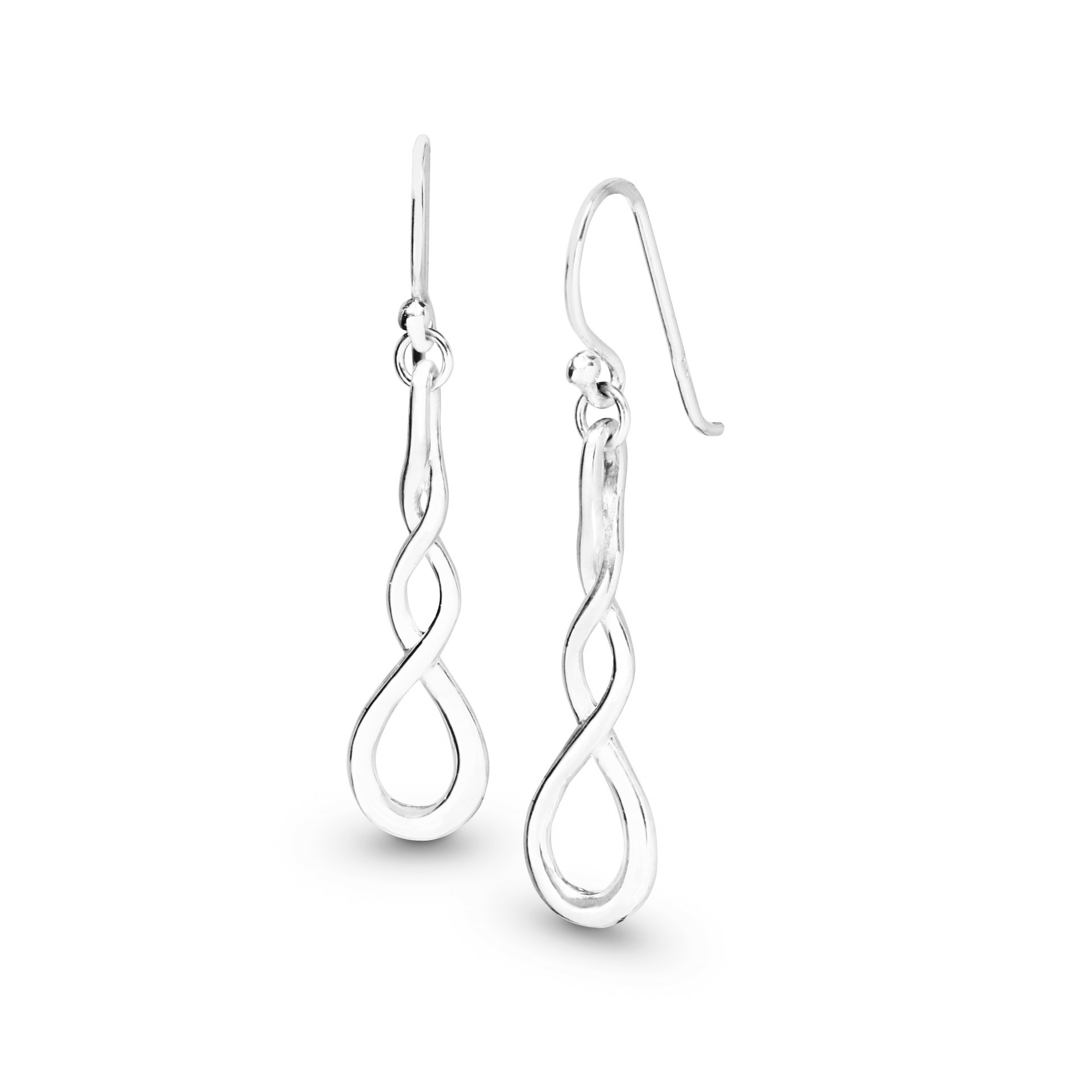 Sterling Silver Twist wire Drop Earrings