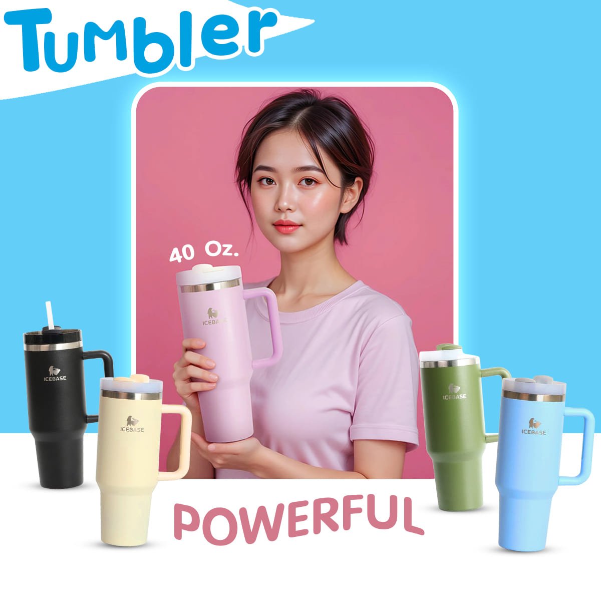 แก้วเก็บความเย็น 40 Oz.