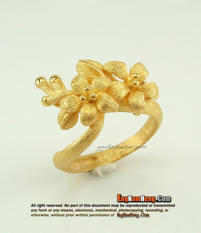 แหวนทองช่อดอกไม้ ทอง 24K Prima Gold ค่ะ