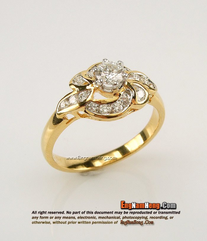 แหวนเพชรชู เบลเยี่ยมคัต สวย น่ารักค่ะ