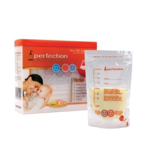 Perfection NEW Breast Milk Storage Bags with Temperature indicator 180ml.