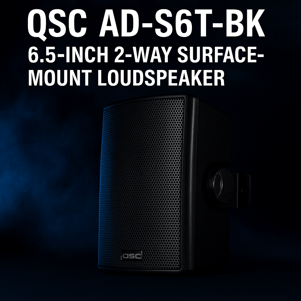 QSC AD-S6T-BK/WH ลำโพงติดผนัง 6.5” แบบ 2 ทาง ทนสภาพอากาศ
