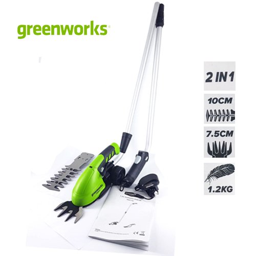 Greenworks เครื่องเล็มหญ้าและเล็มพุ่มไม้ 7.2 V