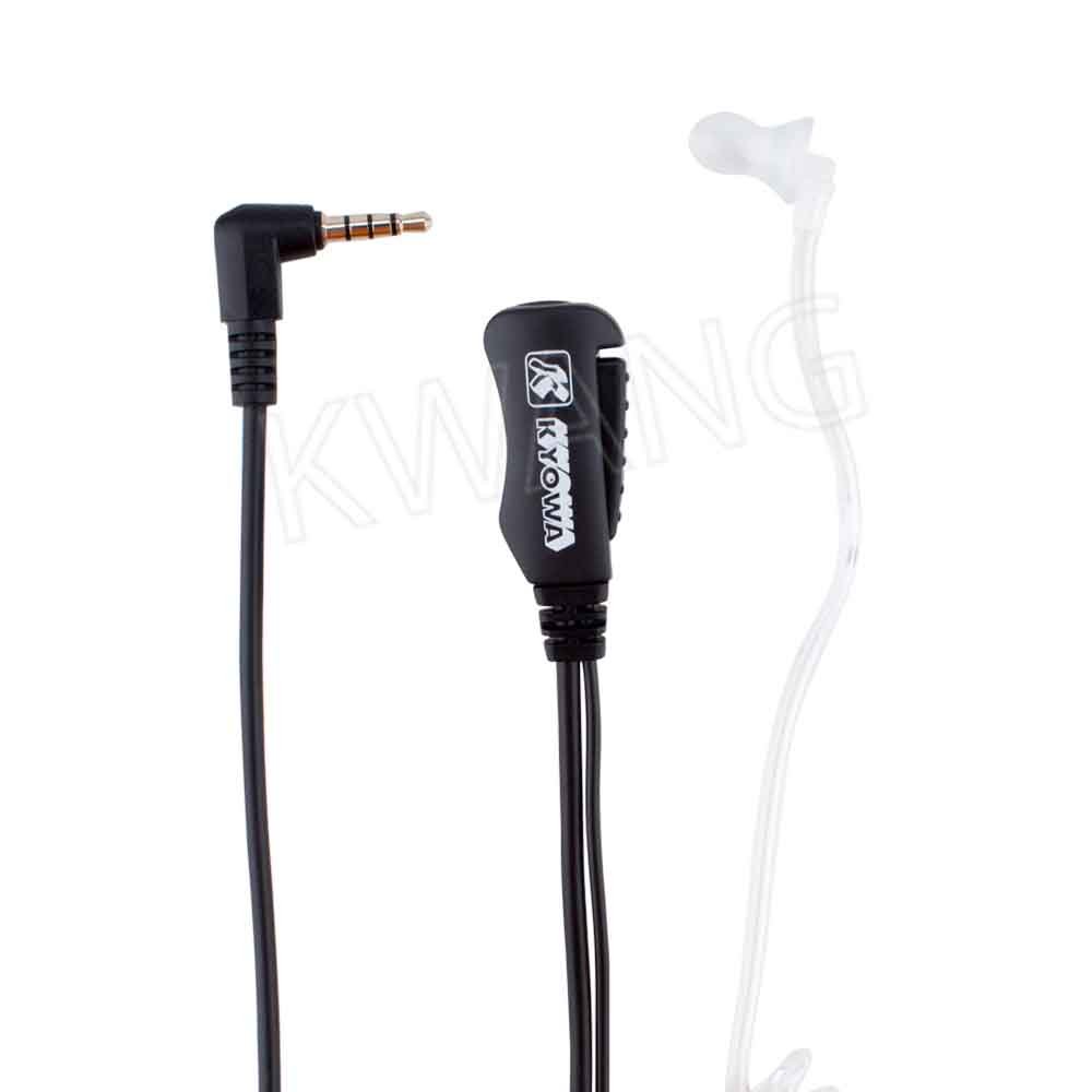 KYOWA ไมค์พร้อมหูฟัง FBI ใช้สำหรับวิทยุสื่อสาร VX-150 สีดำ