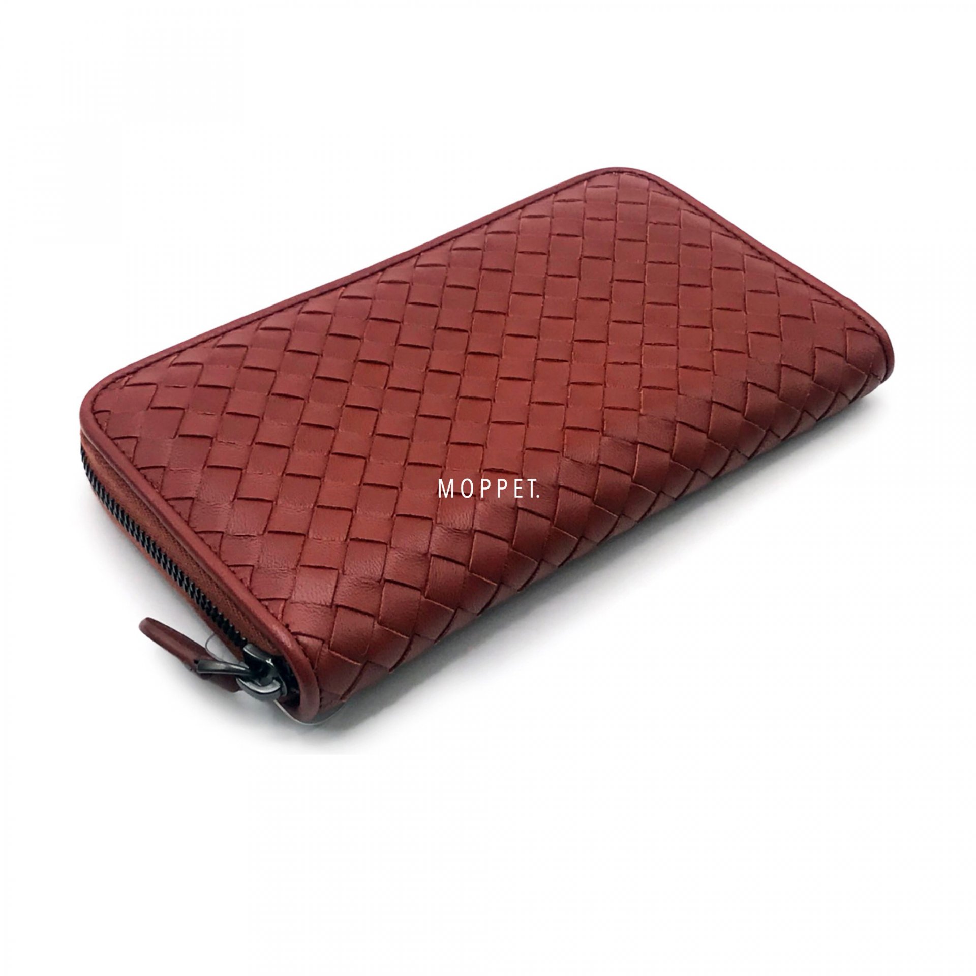 New Bottega Veneta Zippy Long Wallet in Gigalo Red RHW