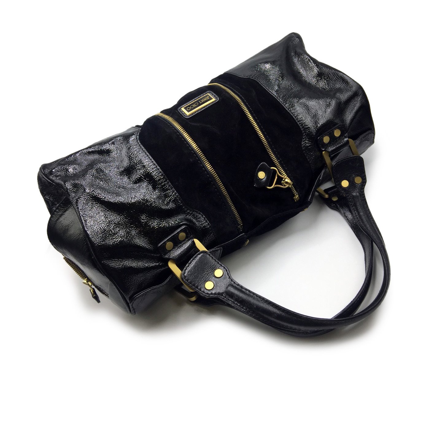 Used Jimmy Choo Handbag Large in Black Leather GHW