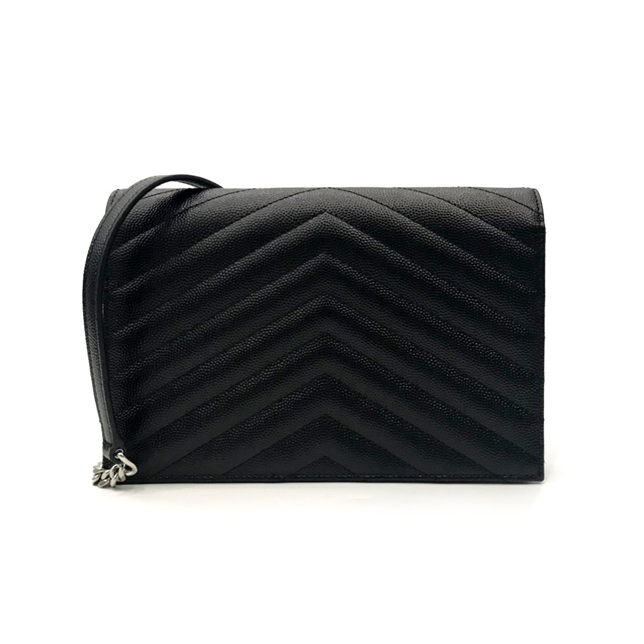 YSL WOC 7.5 CHEVRON BLACK SHW - bagnifiquethailand