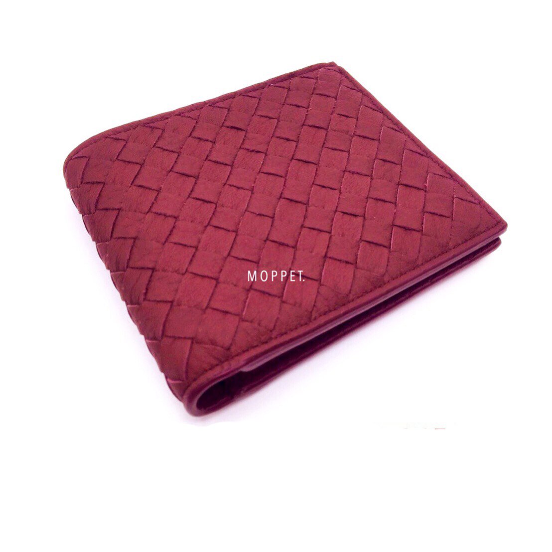 New Bottega Men’s Wallet 8 Card in Red Maroon Leather