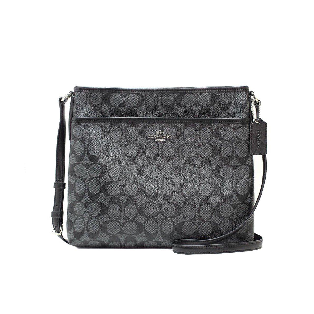 New Coach File CrossbodyBag in Chacoal/Black SHW