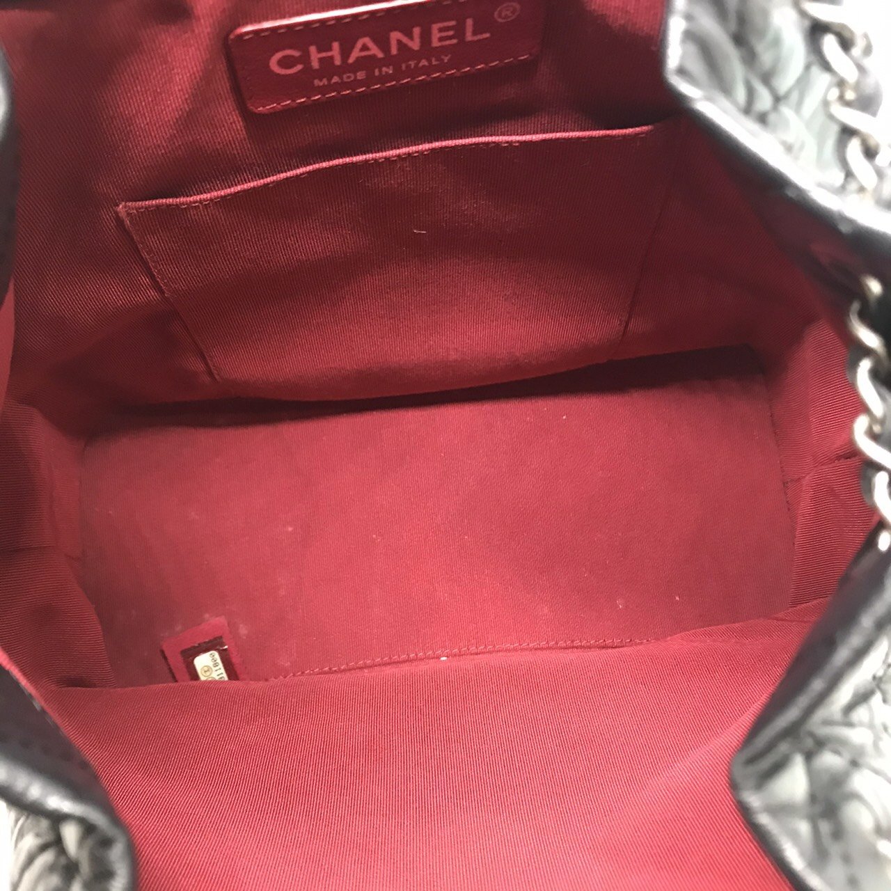 Used Chanel Gabrielle Backpack Small in Black Calfskin R/GHW -  moppetbrandname