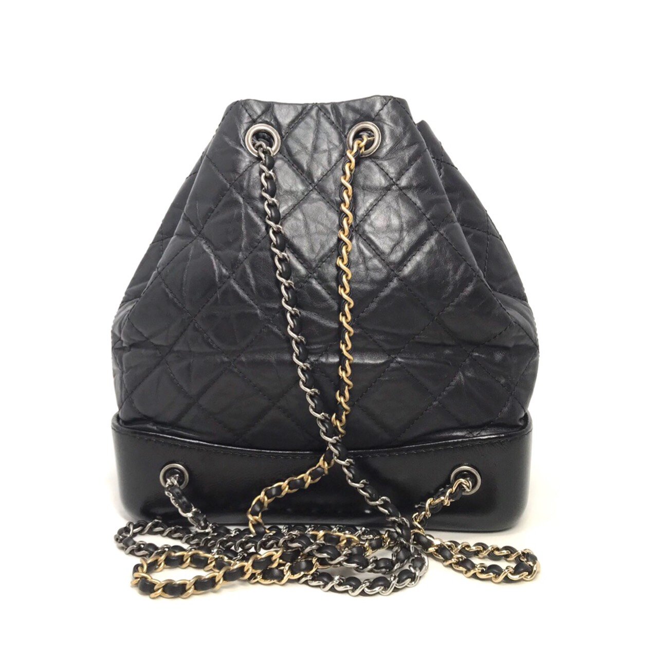 Chanel Small Green Gabrielle Backpack ○ Labellov ○ Buy and Sell