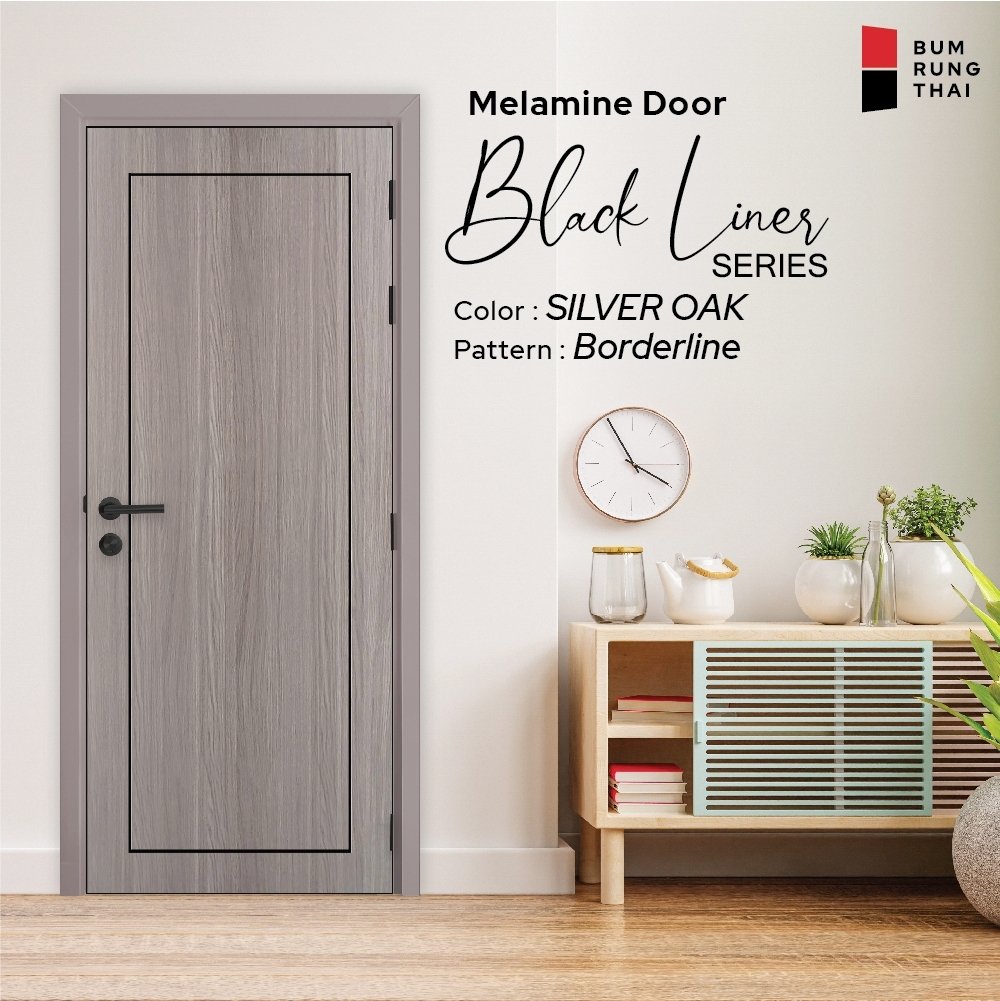 Melamine Door - Silver Oak