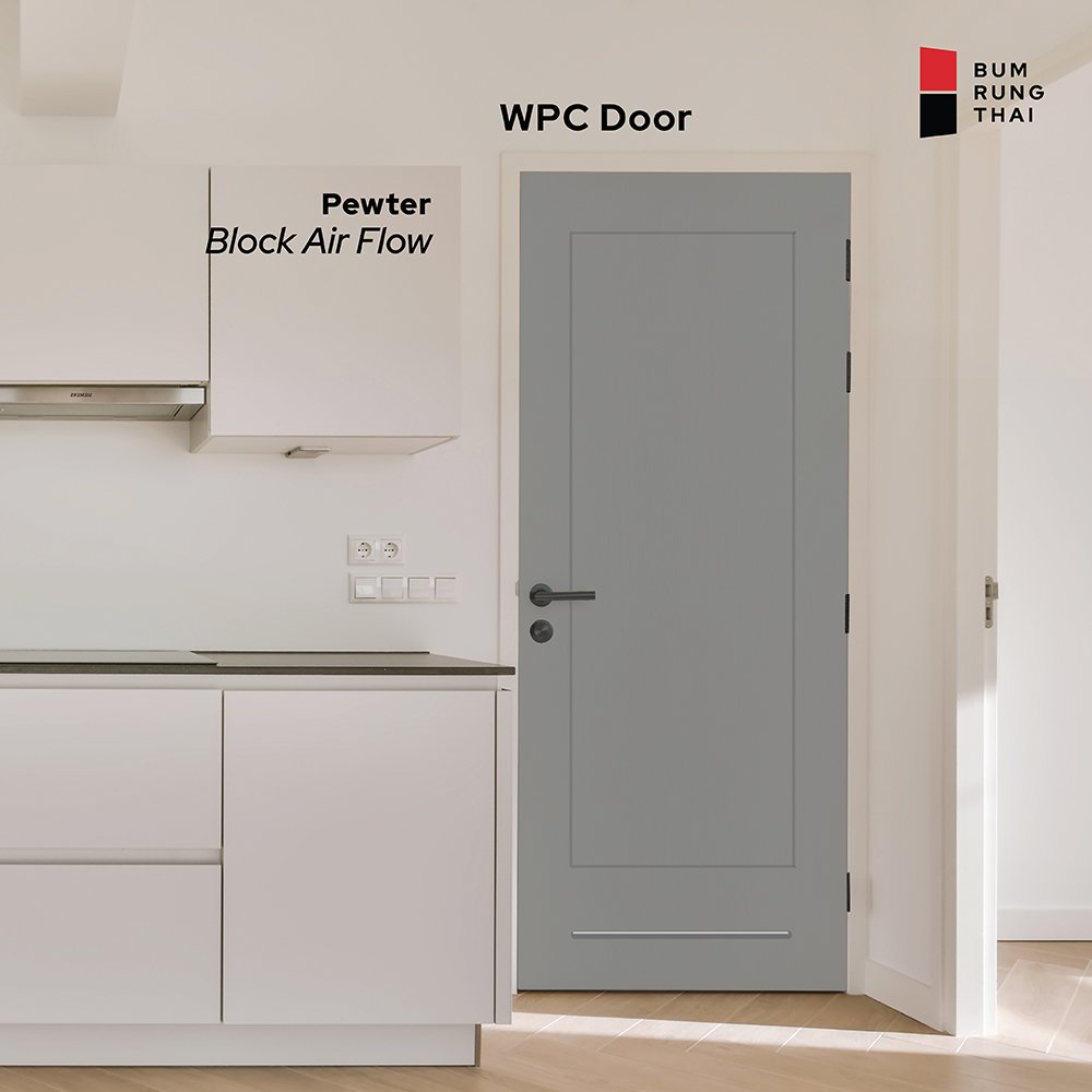 WPC Door Finish color - Pewter