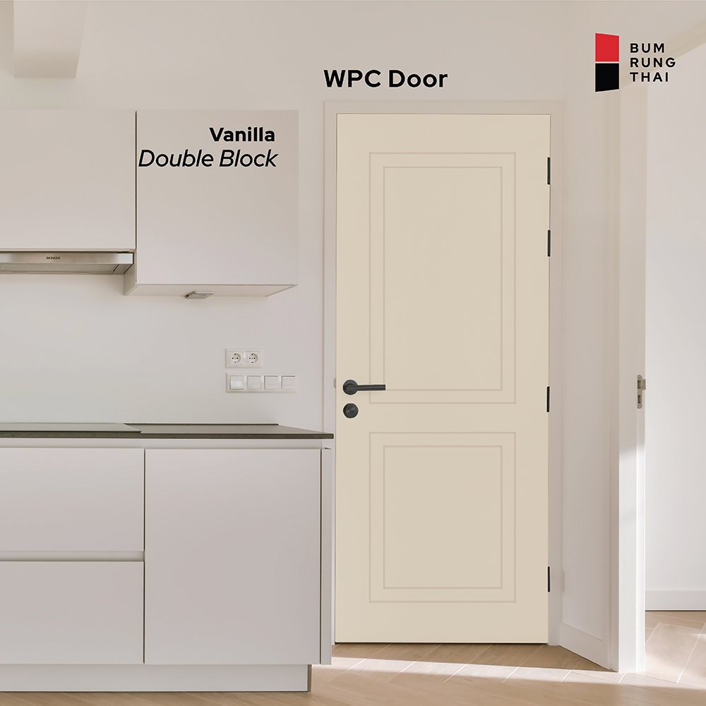 WPC Door Finish color - Vanilla