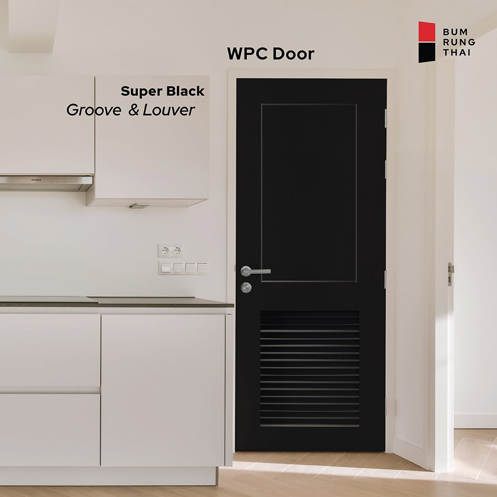 WPC Door Finish color - Super Black