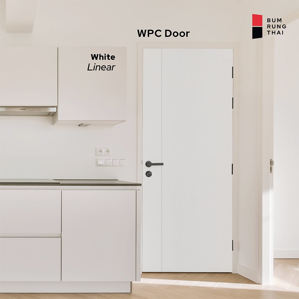 WPC Door Finish color - White