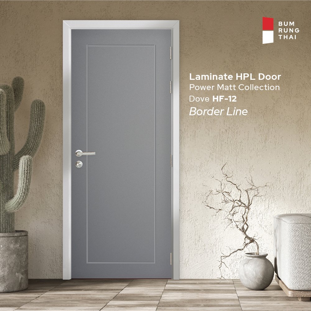 Laminate HPL door - Powetmatt - Dove (HF-12)