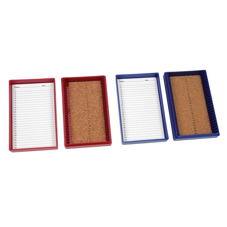 Premium Microscope Slide Box, 25Place, Cork smartscience
