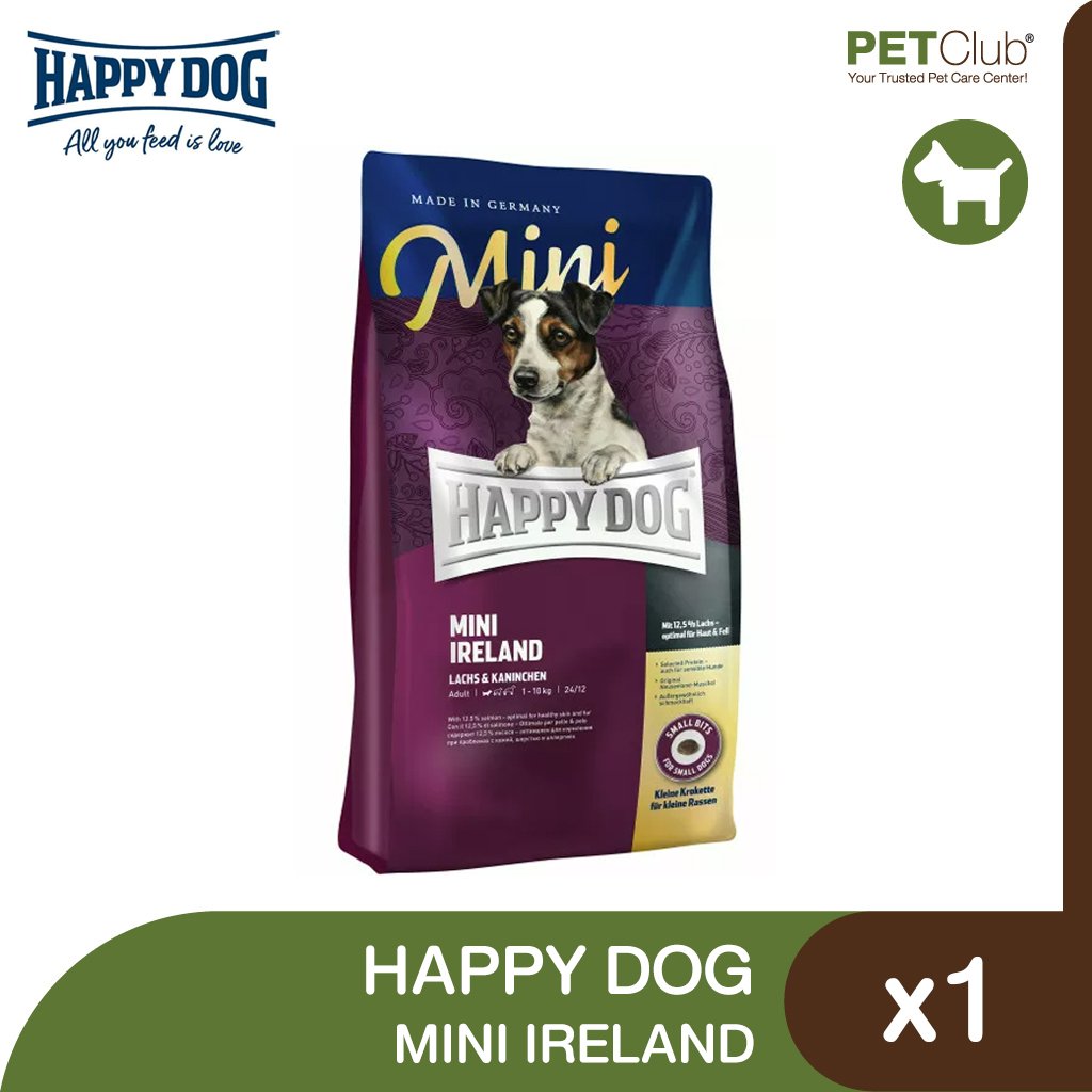 Happy Dog Mini Ireland - อาหารสุนัขเล็ก สูตรดูแลผิวหนังและขน
