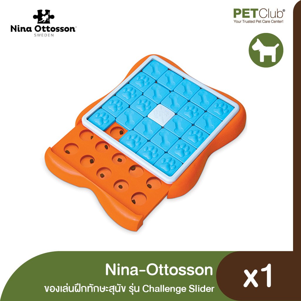 Nina-Ottosson Dog Interactive Toy - Challenge Slider - petclub