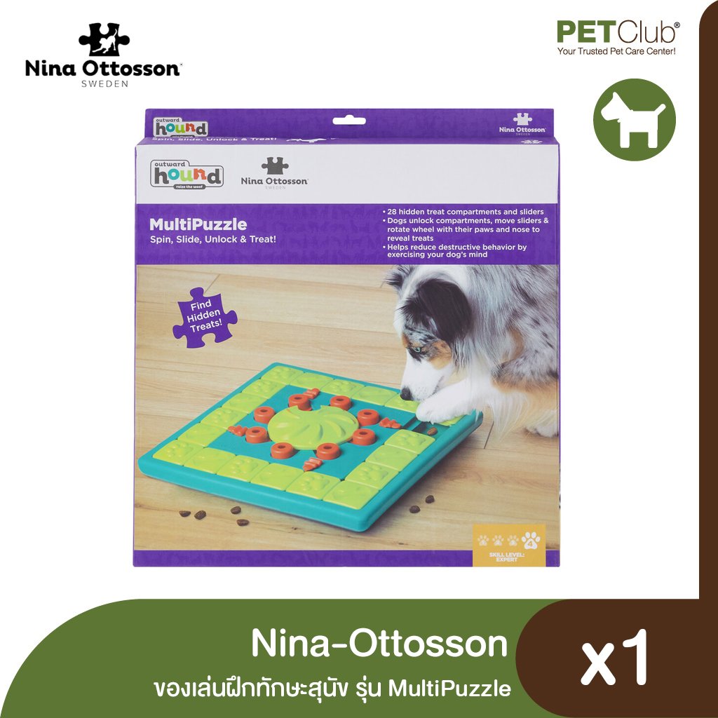 Nina Ottosson MultiPuzzle Interactive Treat Puzzle Dog Game