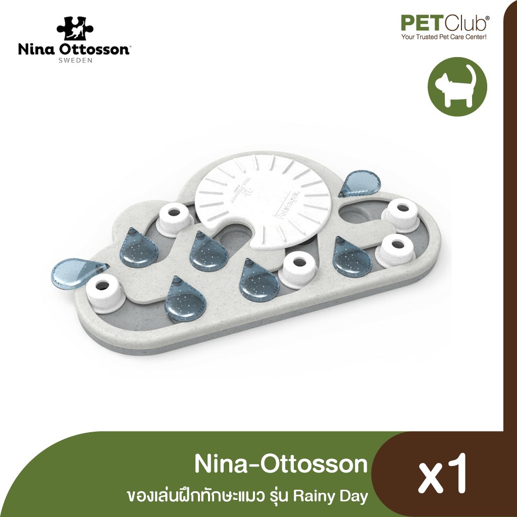 Nina Ottosson by Petstages Rainy Day Puzzle & Play Cat Puzzle Game