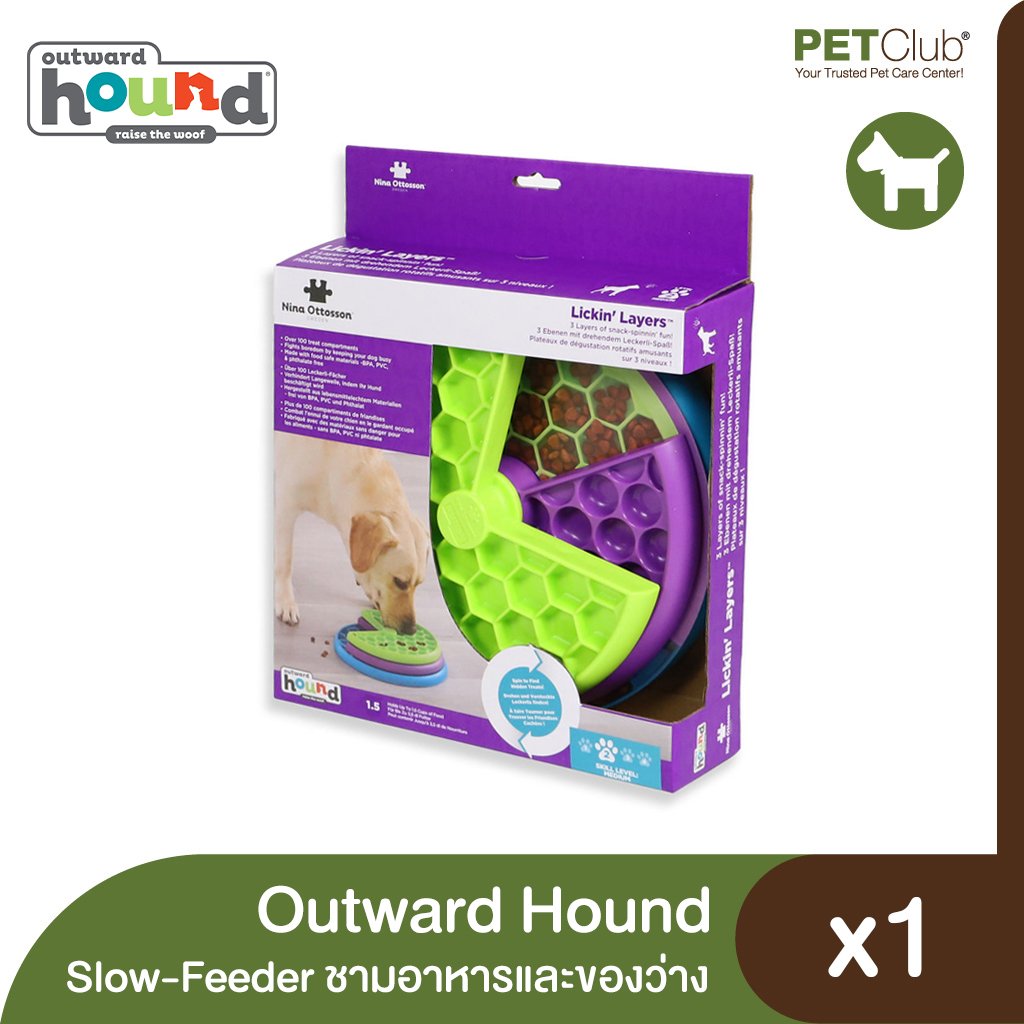 Pet Supplies : Outward Hound Nina Ottosson Puppy Lickin' Layers Interactive Dog  Puzzle Game and Slow Feeder for Puppies 