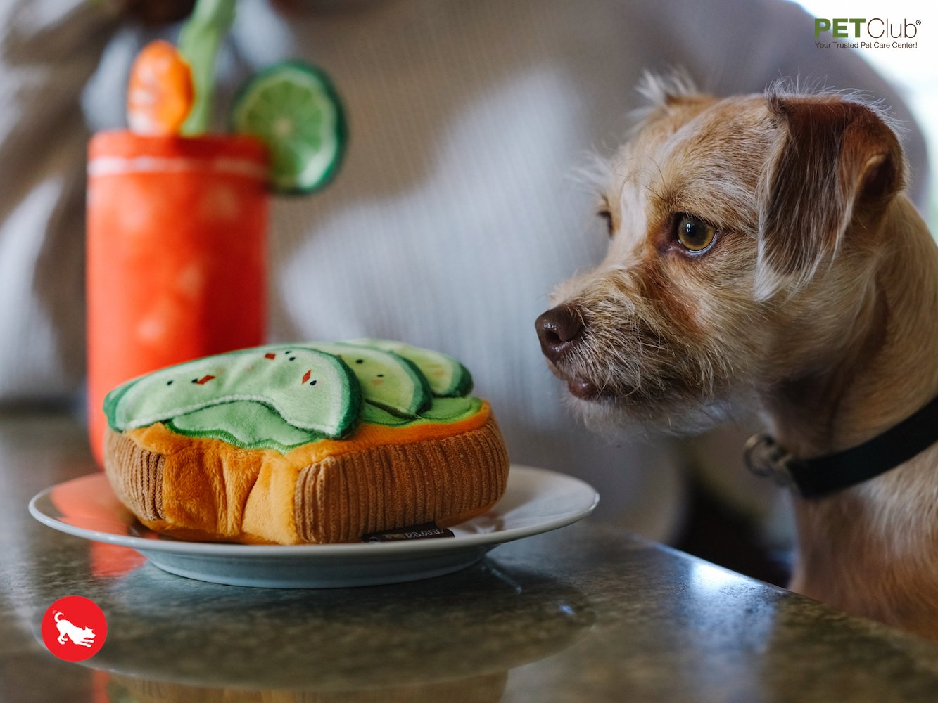 Barking Brunch Pups Pastry Croissant Dog Toy (mini)