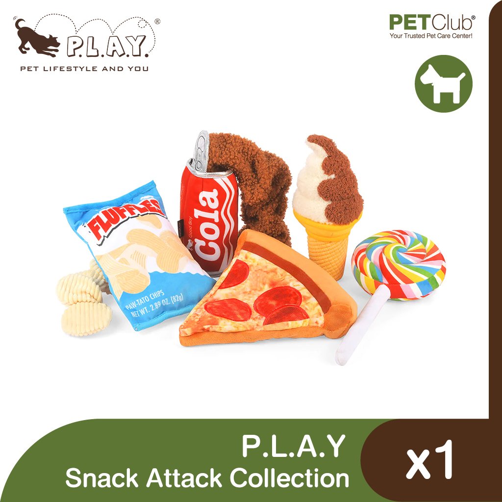 P.L.A.Y - Snack Attack Collection Dog Plush Toy