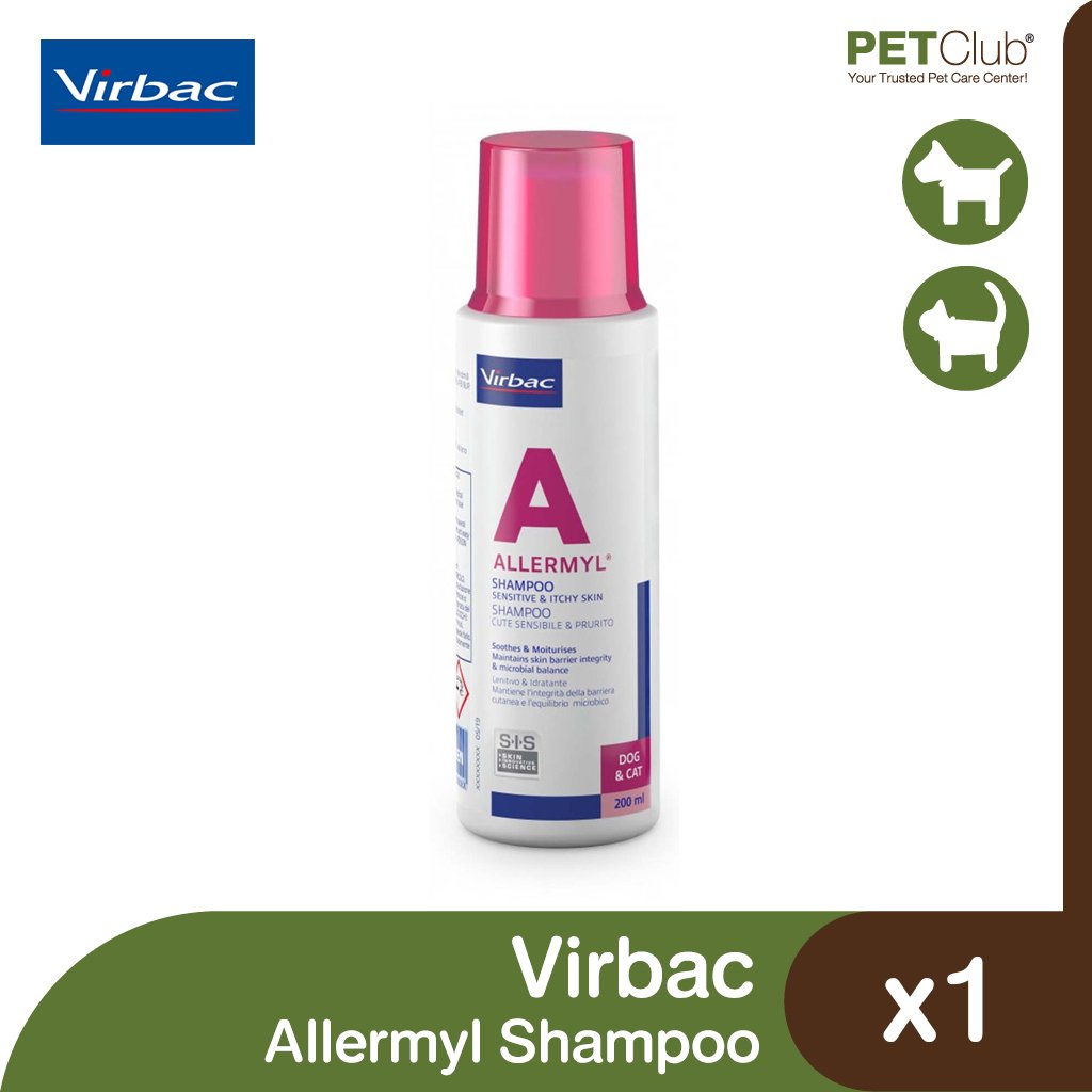 Virbac Allermyl Shampoo Sensitive & Itchy Skin 200ml.