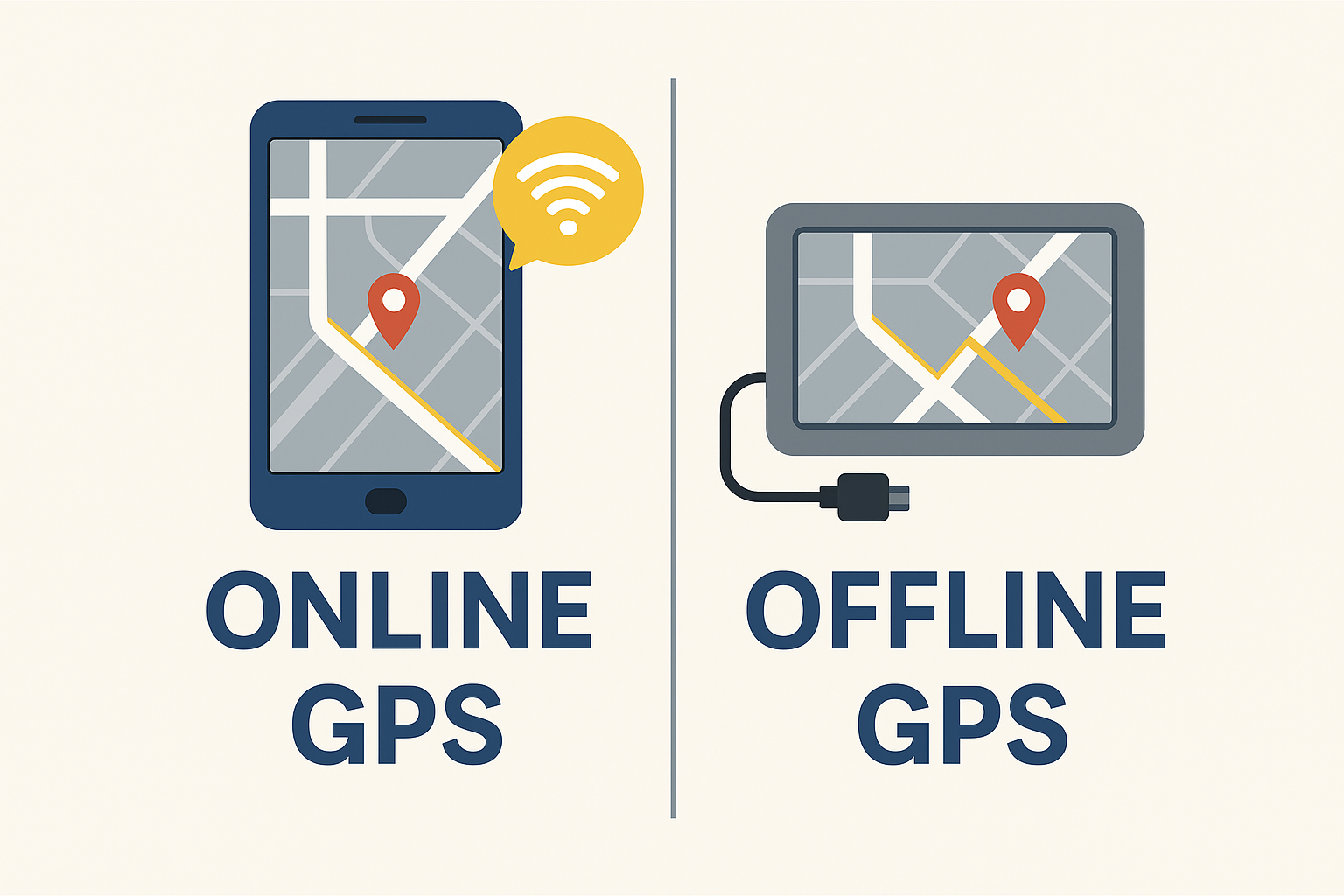 เปรียบเทียบ GPS แบบ Online vs Offline: แบบไหนเหมาะกับคุณ?