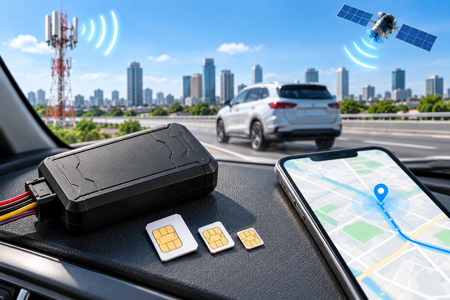 GPS รถยนต์ใช้ซิมการ์ดแบบไหน?