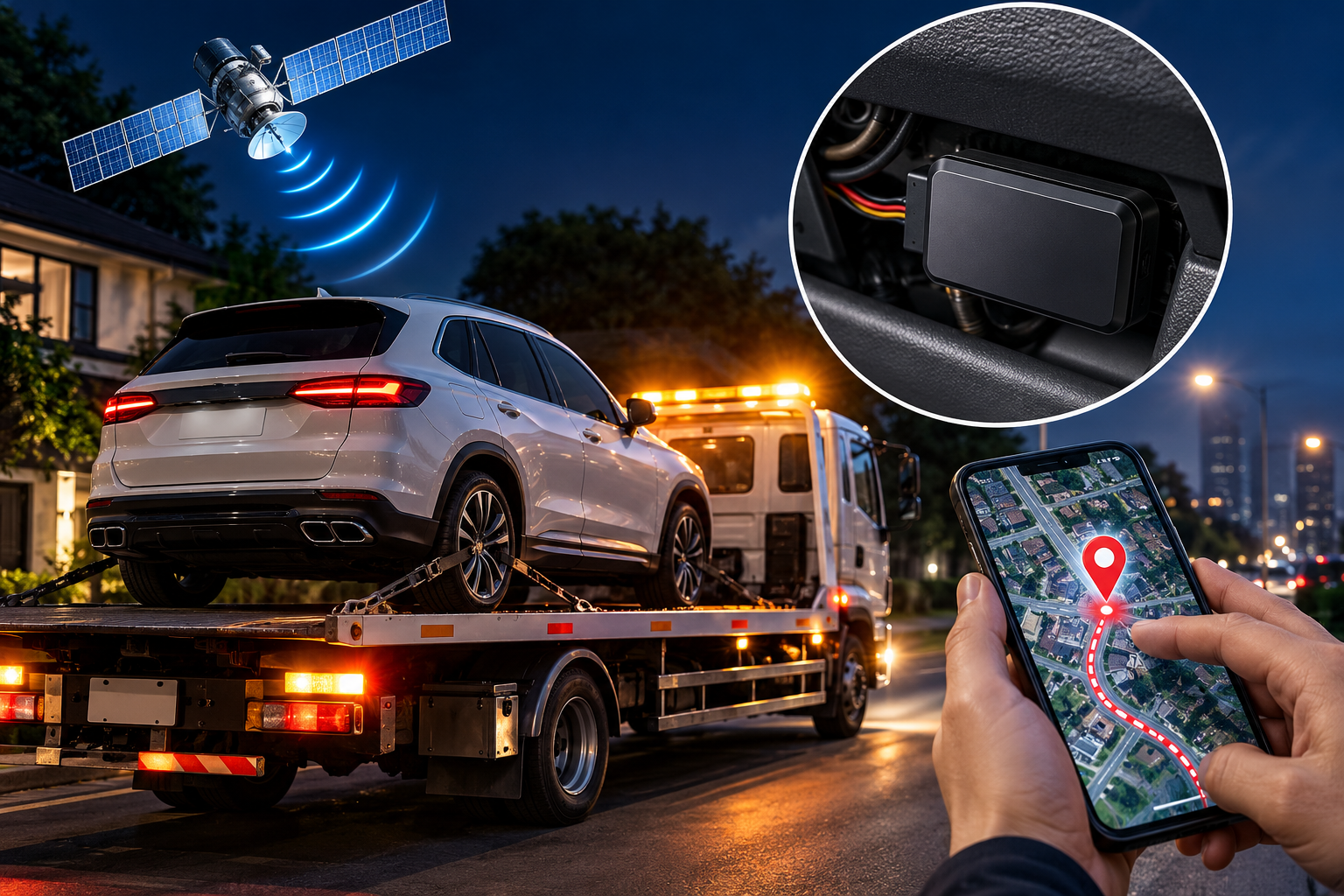 รถถูกลากโดยไม่สตาร์ทเครื่อง GPS ยังติดตามได้หรือไม่?