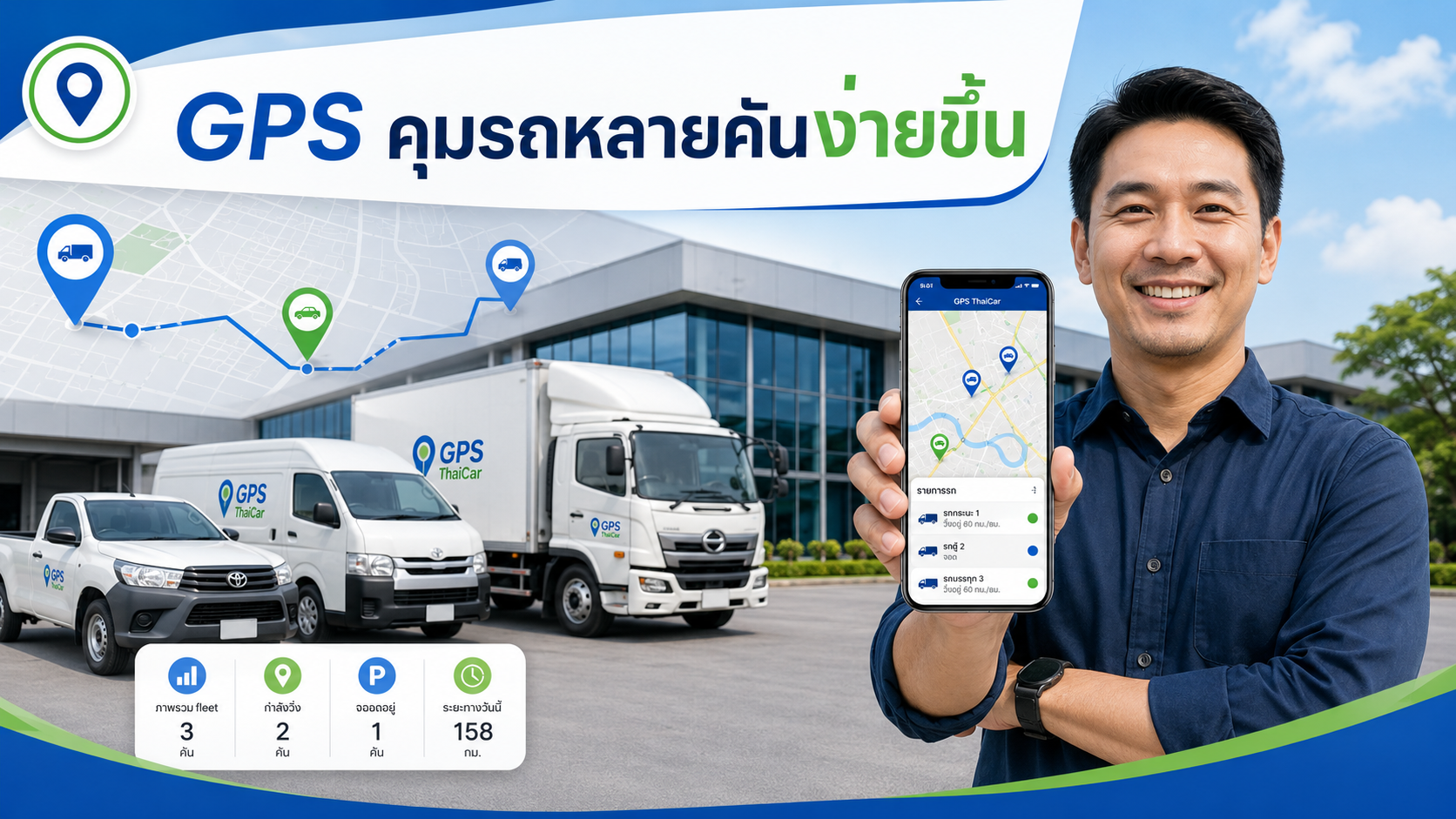 GPS คุมรถหลายคันง่ายขึ้น 