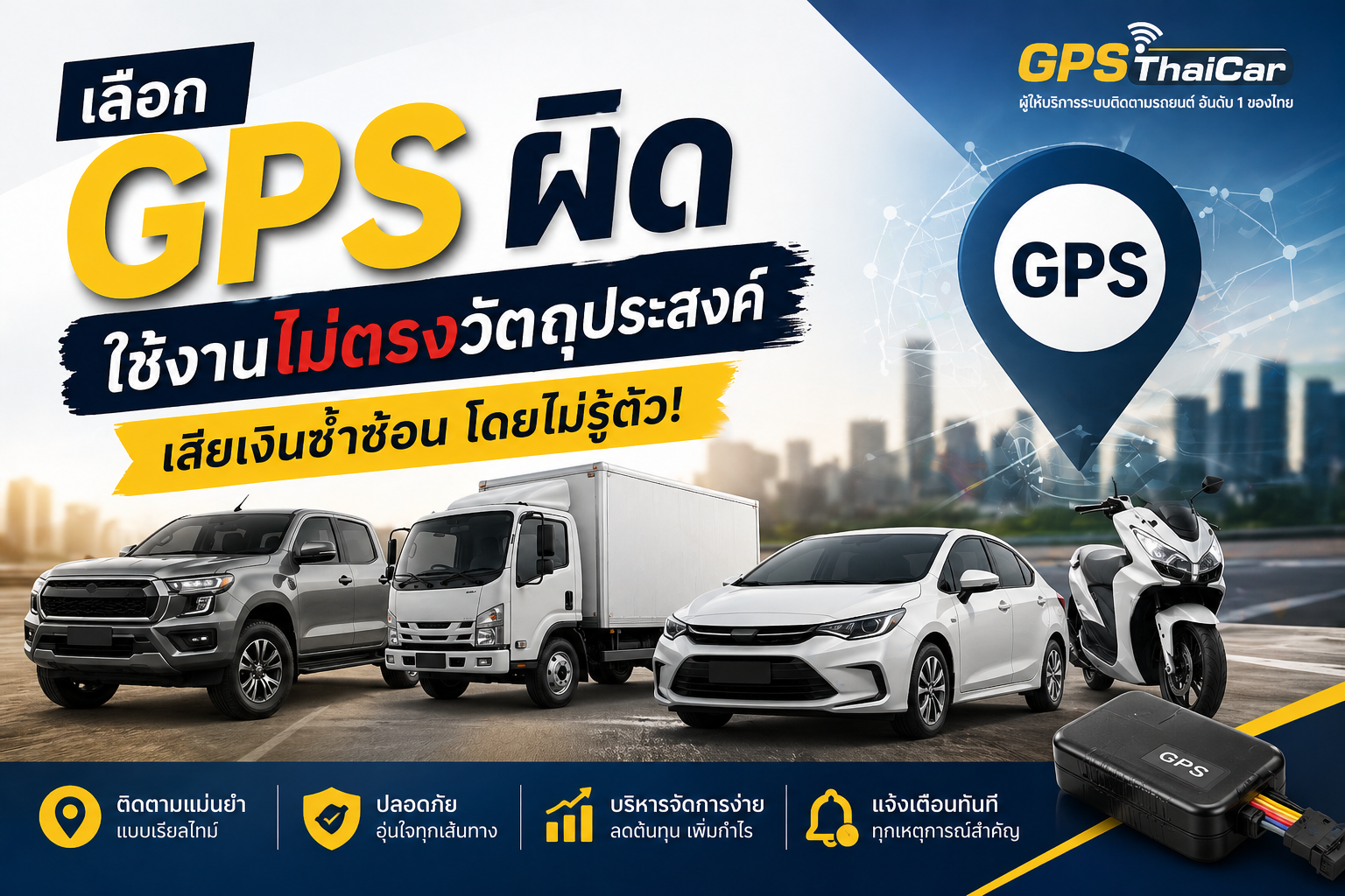 เลือก GPS รถยนต์ผิด เสียเงินซ้ำซ้อน
